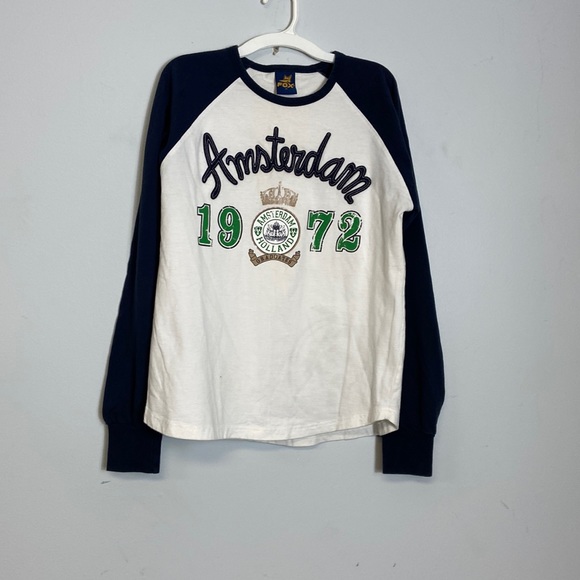 Fox Tops - Awesome RARE Fox-Holland Long Sleeve Amsterdam Shirt Size Medium